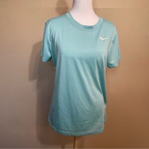 Nike Women's Aqua Short Sleeve Dri-Fit Tee